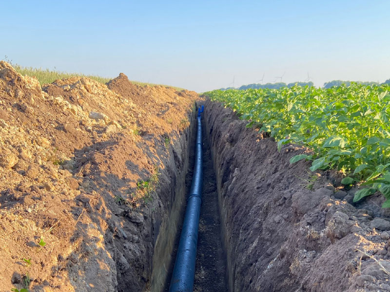 Bild Bewässerungsleitungen